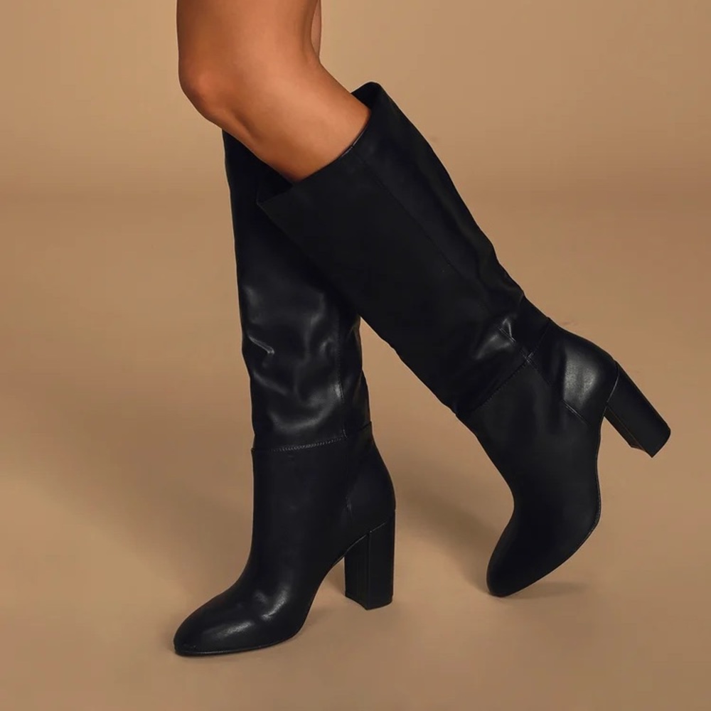 Chinese Laundry Black Leather Krafty Boot